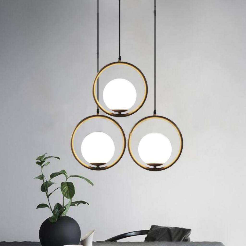Elegant Drop Pendant Lights – Modern Brass Hanging Lamp for a Luxurious Touch