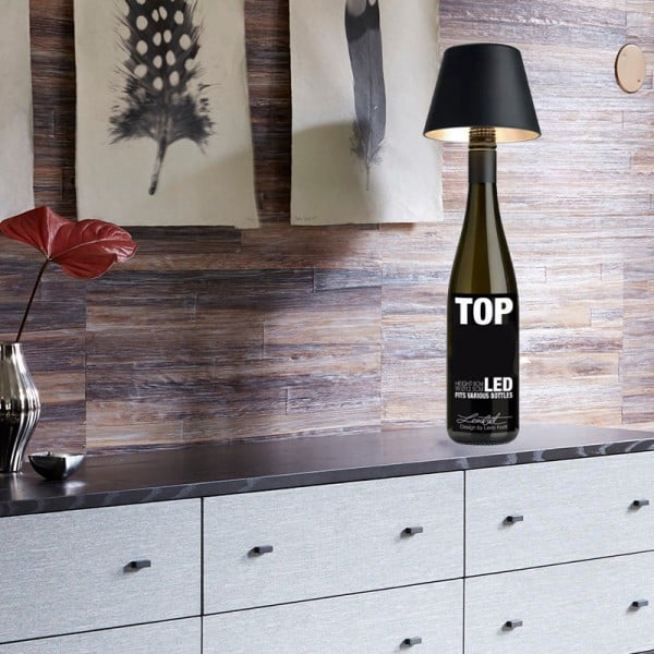 Wine Bottle Table Light – Portable LED Lamp with Touch Dimmer & USB-C Charging