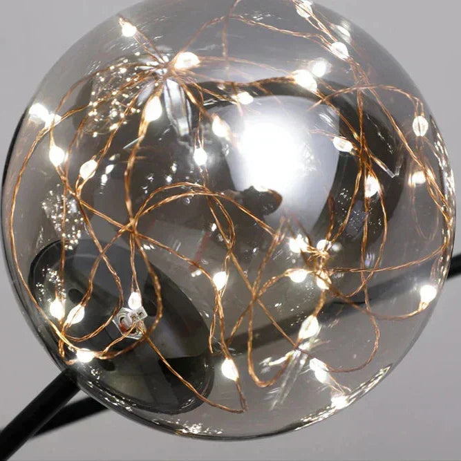 NobleLuminance Glass Ball Chandelier – Timeless Elegance for Luxurious Interiors