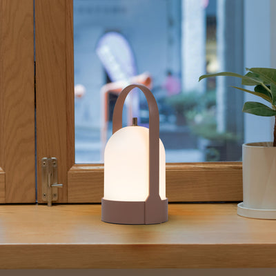 Modern Rechargeable LED Lantern – Wireless Touch-Dimmable Table Lamp