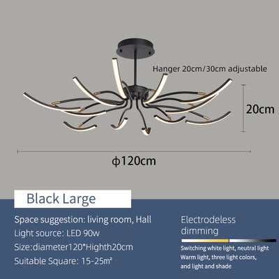 Luster Modern Ceiling Light – Elegant LED Design for Ambient Lighting