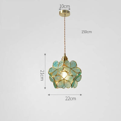 Petal Glass Pendant Light – Elegant Floral-Inspired Hanging Lamp (E27, Adjustable 150cm)