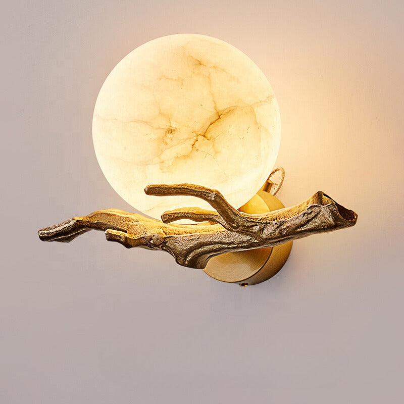 Modern Marble Wall Light – Elegant LED Lighting for a Sophisticated Interior