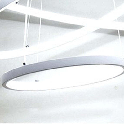 Yumanira 3-Ring Modern Ceiling Light – Dimmable LED Pendant with Remote Control