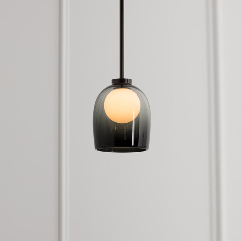 Modern Glass Pendant Light – Smoked or Clear Glass for Elegant Ambience