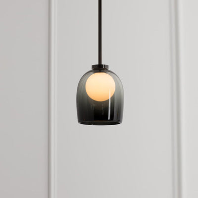Modern Glass Pendant Light – Smoked or Clear Glass for Elegant Ambience