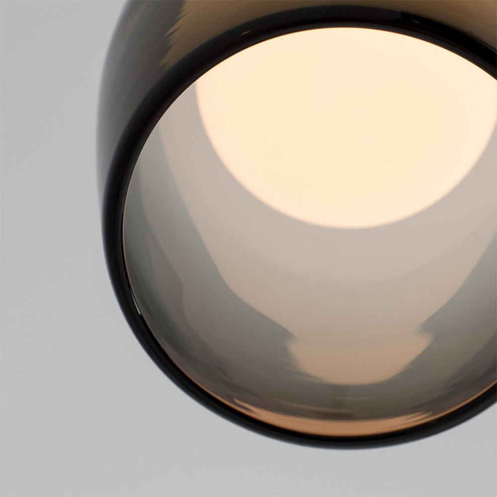 Modern Glass Pendant Light – Smoked or Clear Glass for Elegant Ambience