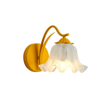 French Retro Garden Flower Wall Lamp – Elegant LED Floral Wall Light (E27, 5W)