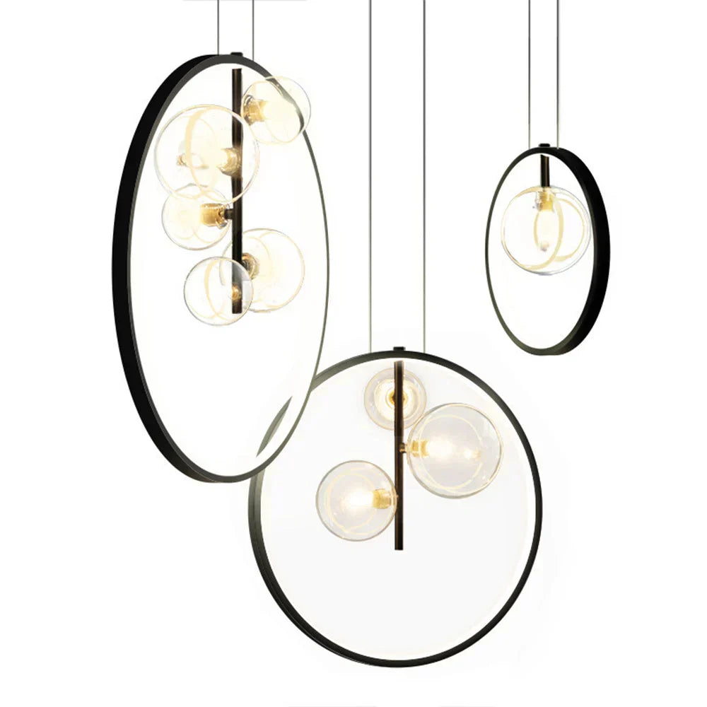 Modern Glass Pendant Light – Elegant Industrial Design for Stylish Interiors