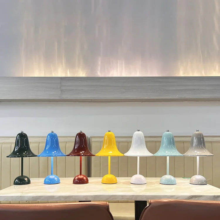 Portable Bell Lamp – Stylish & Rechargeable LED Table Light for Any Space