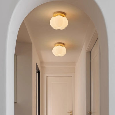 Pumpkin Flush Ceiling Lamp – Playful & Warm LED Lighting for Any Room