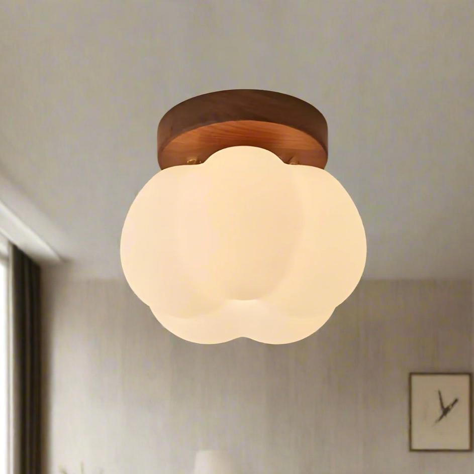 Pumpkin Flush Ceiling Lamp – Playful & Warm LED Lighting for Any Room