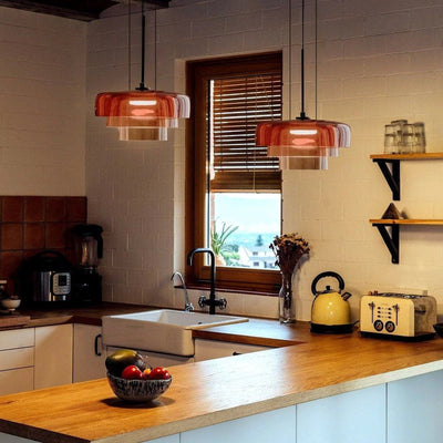 Modern Glass Pendant Light – Stylish Handcrafted Hanging Lamp for Kitchen & Dining Areas