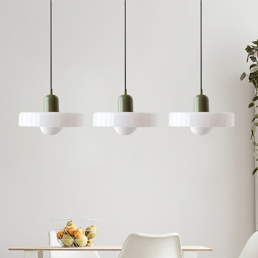 Simple Bauhaus Pendant Light – Minimalist Glass Hanging Lamp for Modern Interiors