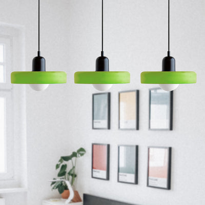Simple Bauhaus Pendant Light – Minimalist Glass Hanging Lamp for Modern Interiors