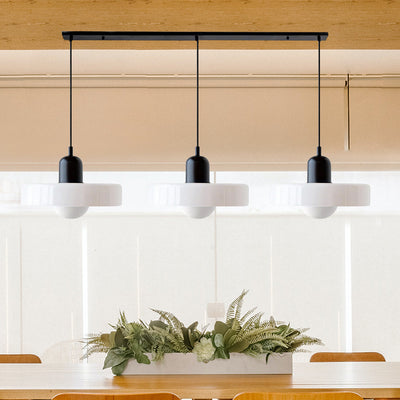 Simple Bauhaus Pendant Light – Minimalist Glass Hanging Lamp for Modern Interiors
