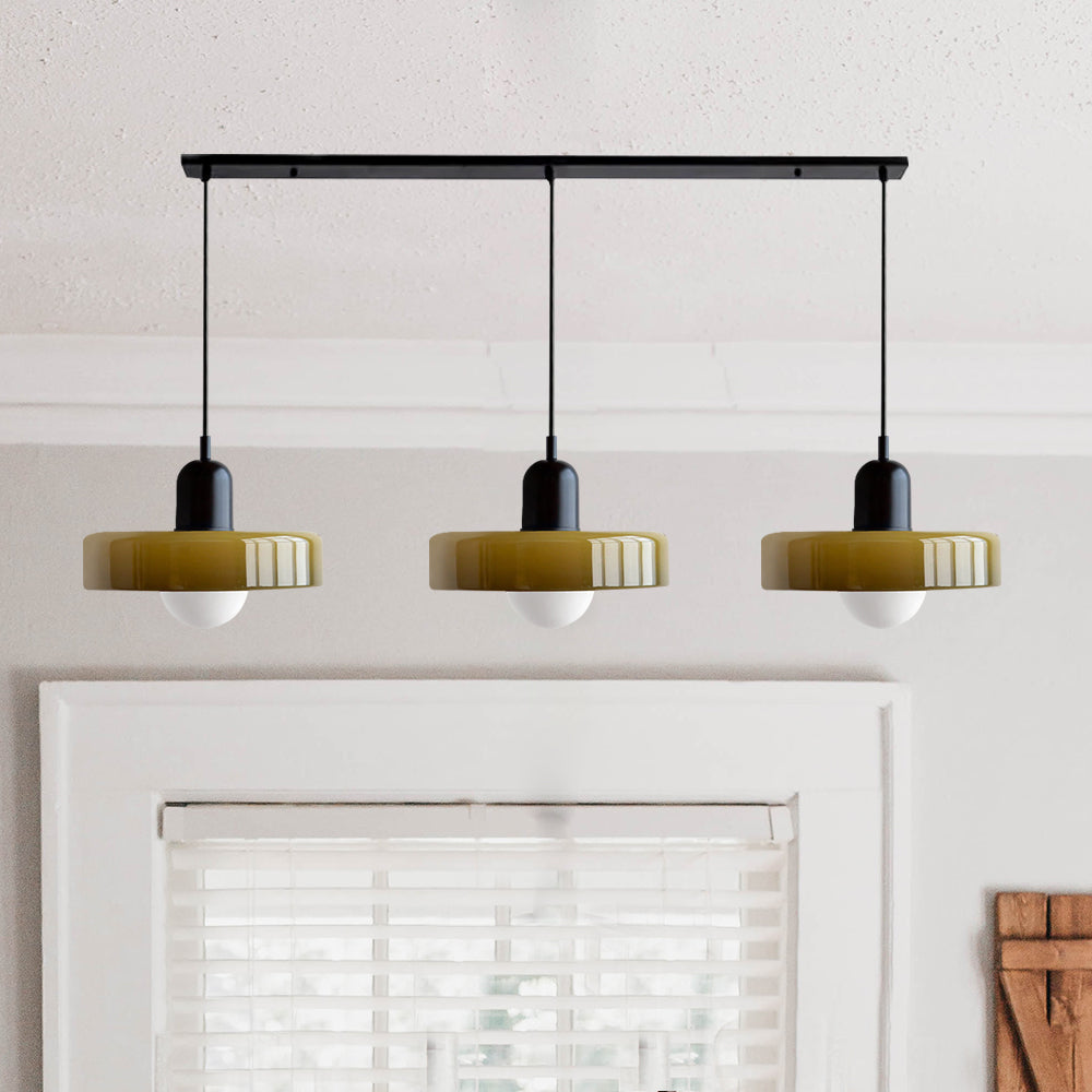 Simple Bauhaus Pendant Light – Minimalist Glass Hanging Lamp for Modern Interiors