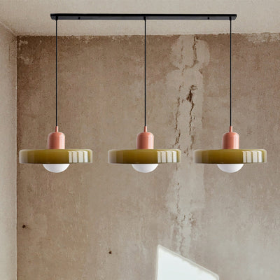 Simple Bauhaus Pendant Light – Minimalist Glass Hanging Lamp for Modern Interiors