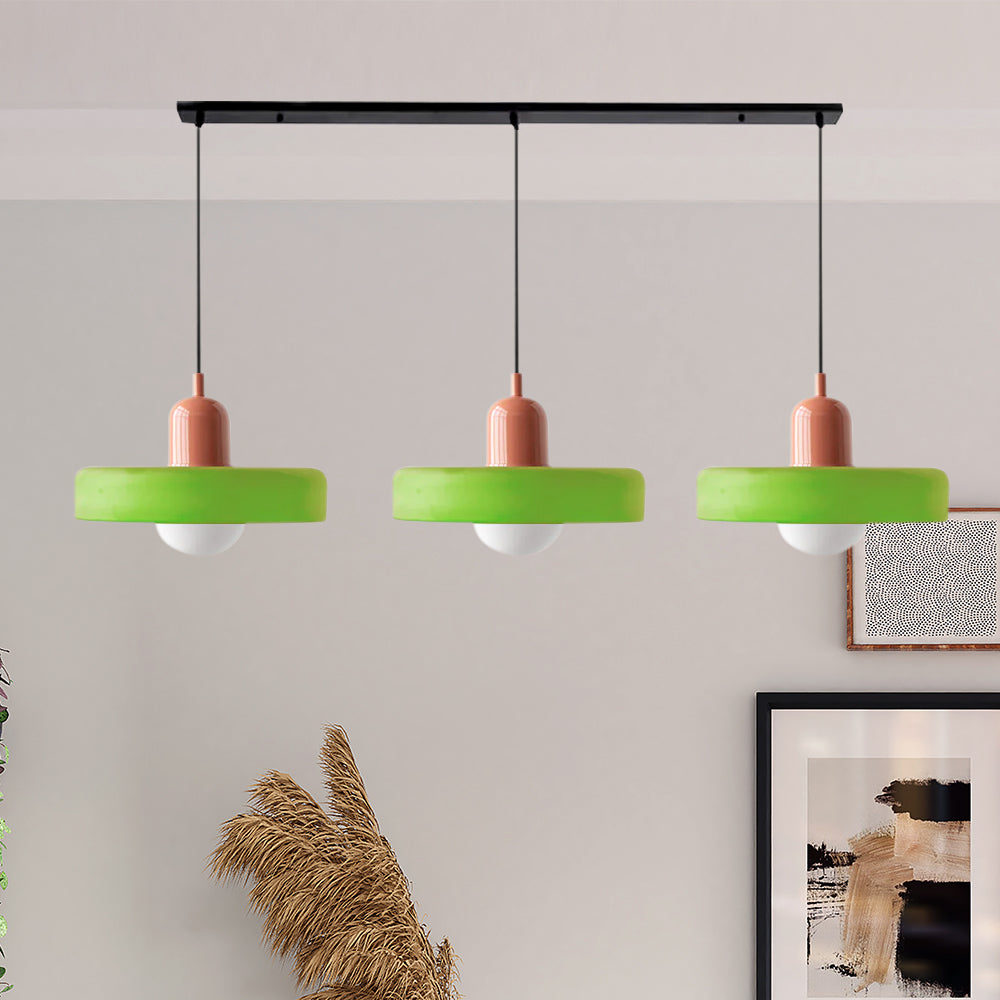 Simple Bauhaus Pendant Light – Minimalist Glass Hanging Lamp for Modern Interiors