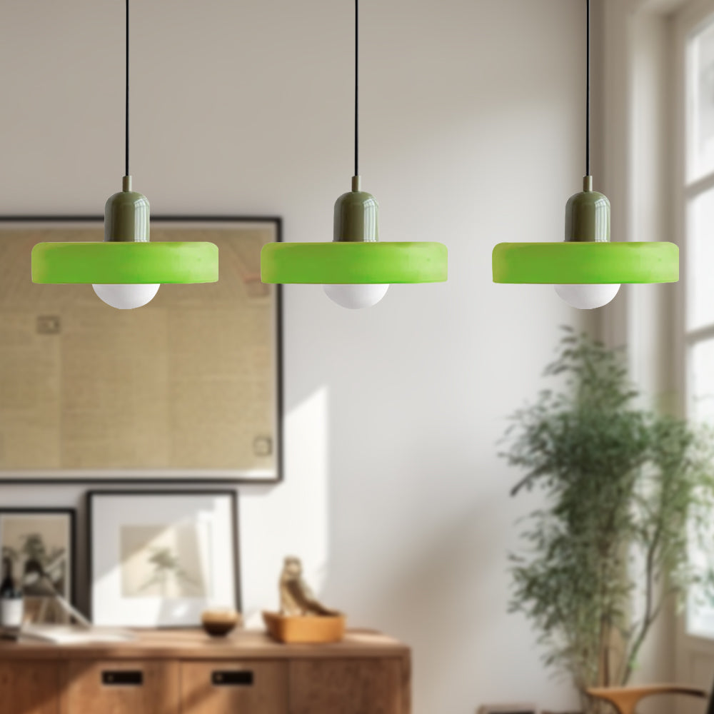 Simple Bauhaus Pendant Light – Minimalist Glass Hanging Lamp for Modern Interiors