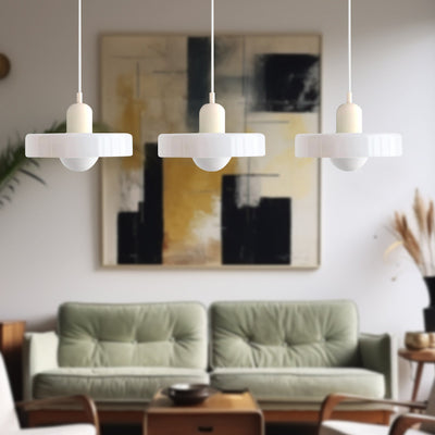 Simple Bauhaus Pendant Light – Minimalist Glass Hanging Lamp for Modern Interiors