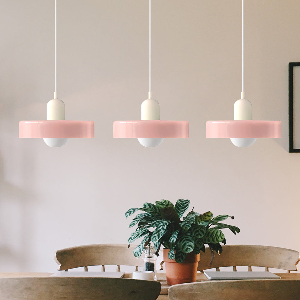 Simple Bauhaus Pendant Light – Minimalist Glass Hanging Lamp for Modern Interiors