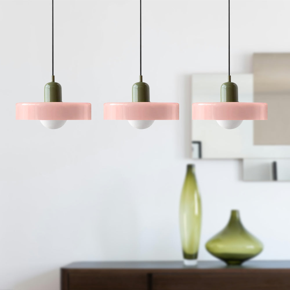 Simple Bauhaus Pendant Light – Minimalist Glass Hanging Lamp for Modern Interiors