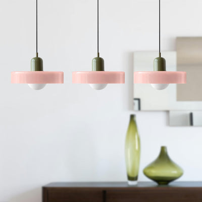 Simple Bauhaus Pendant Light – Minimalist Glass Hanging Lamp for Modern Interiors