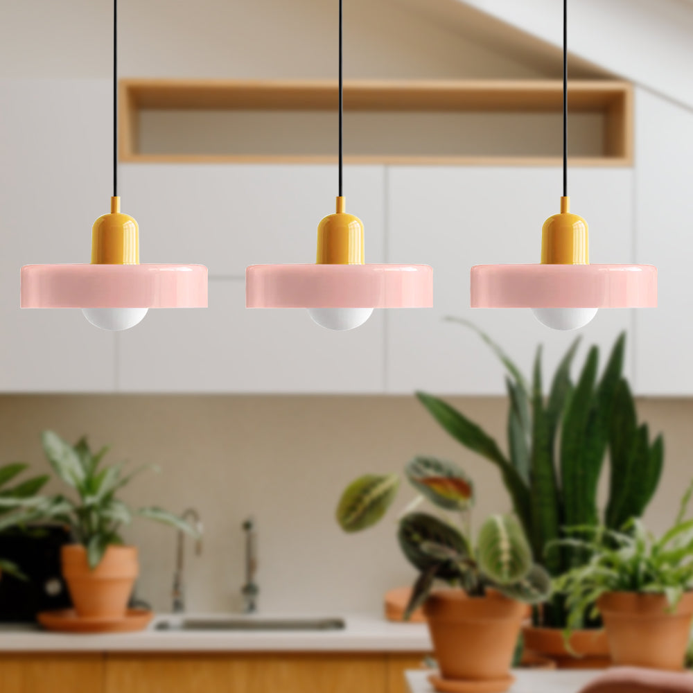 Simple Bauhaus Pendant Light – Minimalist Glass Hanging Lamp for Modern Interiors