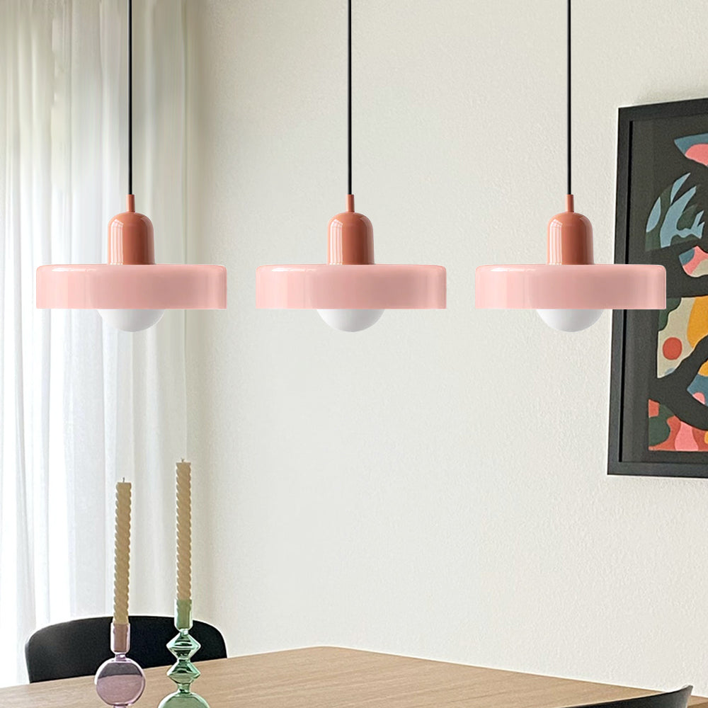 Simple Bauhaus Pendant Light – Minimalist Glass Hanging Lamp for Modern Interiors