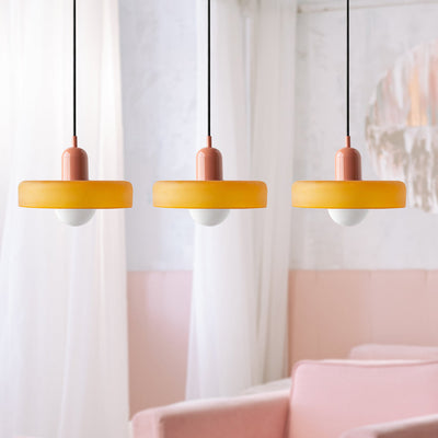 Simple Bauhaus Pendant Light – Minimalist Glass Hanging Lamp for Modern Interiors