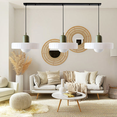 Simple Bauhaus Pendant Light – Minimalist Glass Hanging Lamp for Modern Interiors