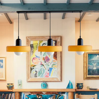 Simple Bauhaus Pendant Light – Minimalist Glass Hanging Lamp for Modern Interiors