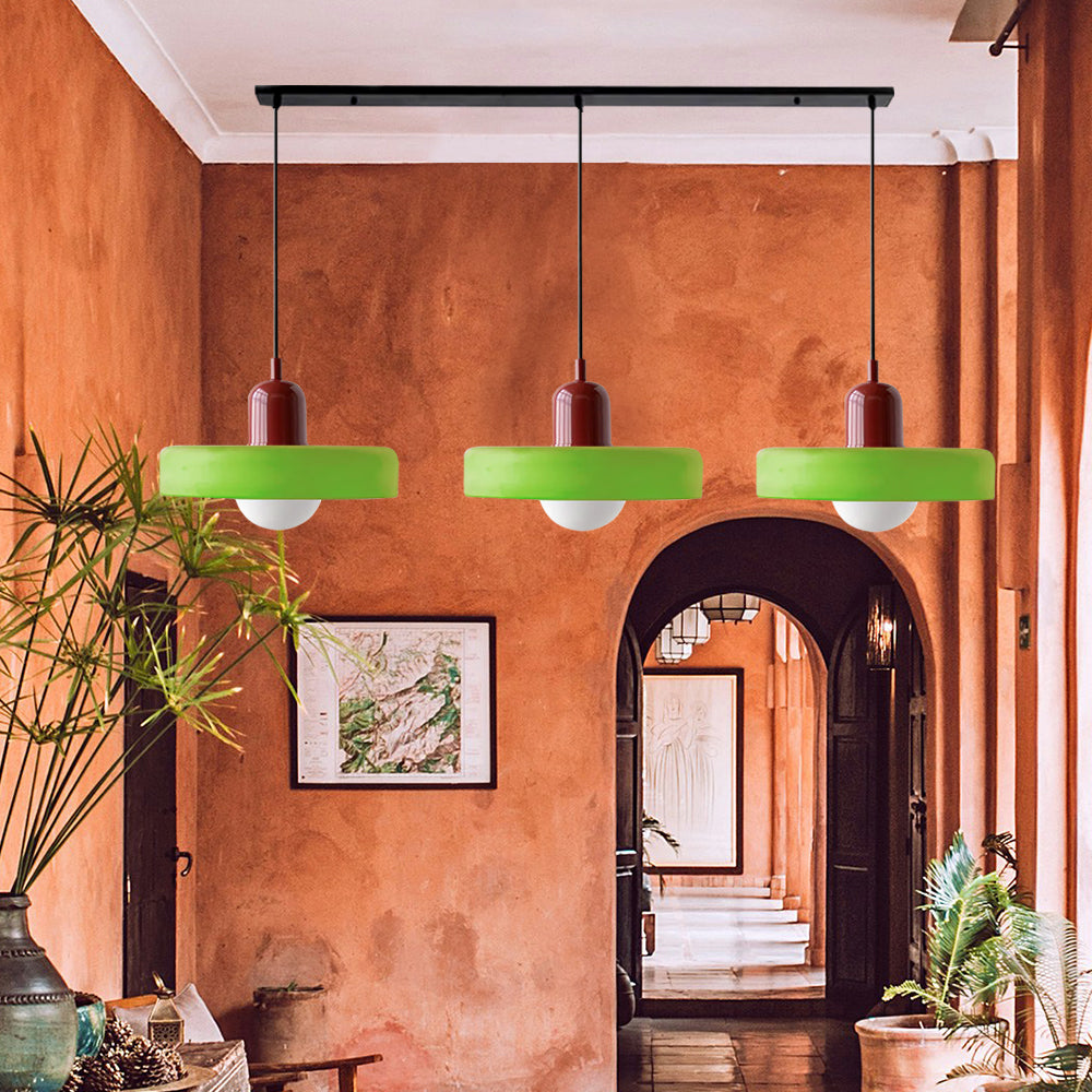 Simple Bauhaus Pendant Light – Minimalist Glass Hanging Lamp for Modern Interiors