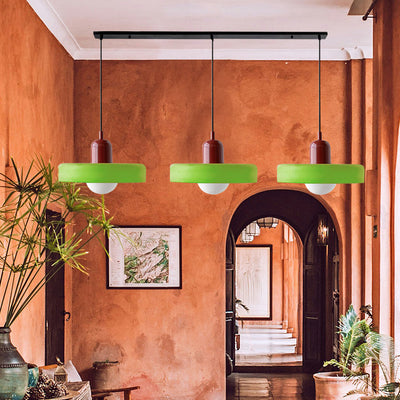 Simple Bauhaus Pendant Light – Minimalist Glass Hanging Lamp for Modern Interiors