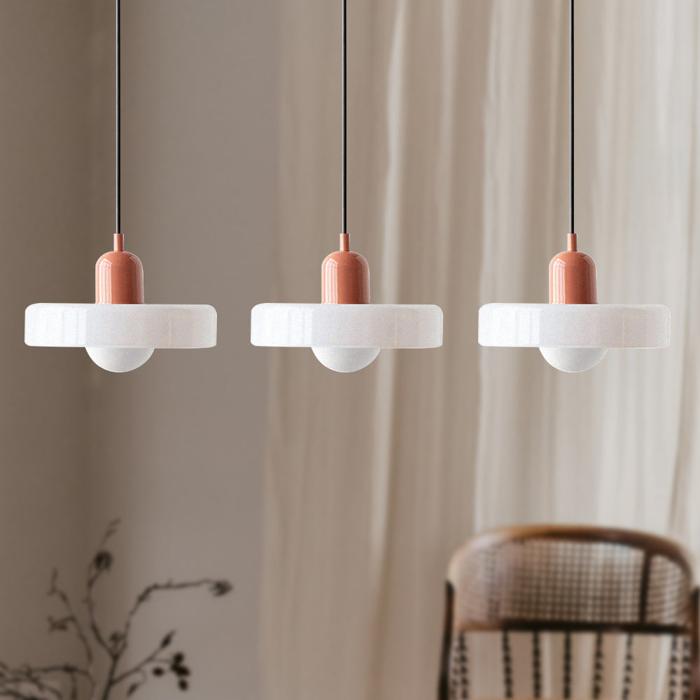 Simple Bauhaus Pendant Light – Minimalist Glass Hanging Lamp for Modern Interiors