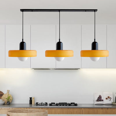Simple Bauhaus Pendant Light – Minimalist Glass Hanging Lamp for Modern Interiors