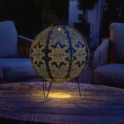 Solar Globe Lantern – Marrakesh-Inspired Outdoor Solar Light