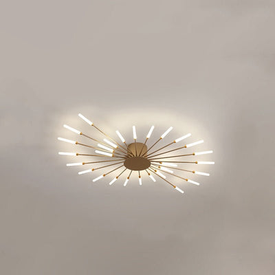 Glory Luxury Chandelier – Modern Firework-Inspired LED Light (Dimmable Option)