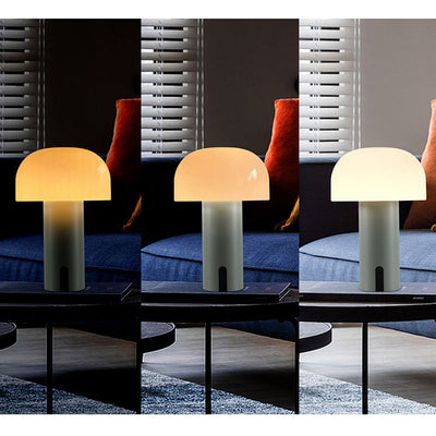 European Design Mushroom Lamp – Sleek & Wireless Touch-Control Table Light