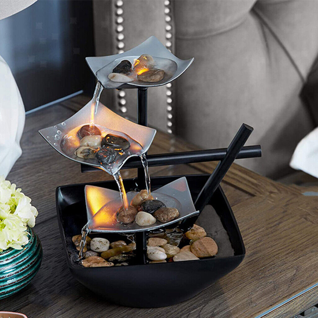 Leaf Fountain – Soothing Water Feature with Gentle LED Lighting