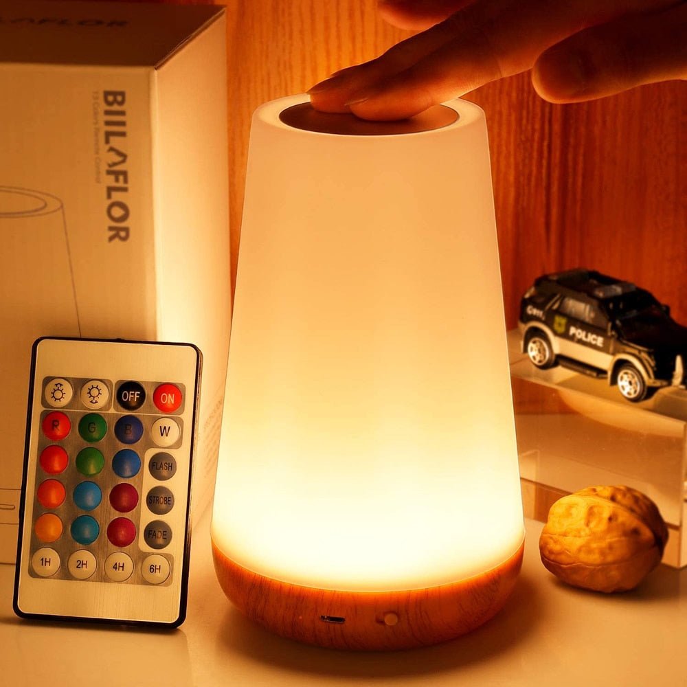 Halina Portable Rechargeable LED Lamp – Dimmable Touch Control Mood Light (USB Charging)