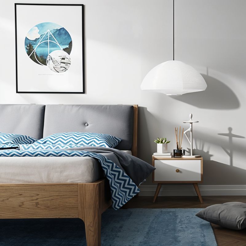 Hikari Japanese Paper Pendant Light – Washi Shoji Hanging Lamp (E27, 90-260V)
