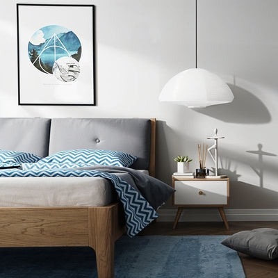 Hikari Japanese Paper Pendant Light – Washi Shoji Hanging Lamp (E27, 90-260V)