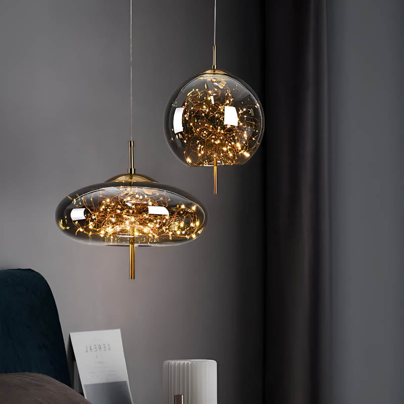 Essence Pendant Light – Elegant Glass LED Hanging Lamp for Sophisticated Interiors