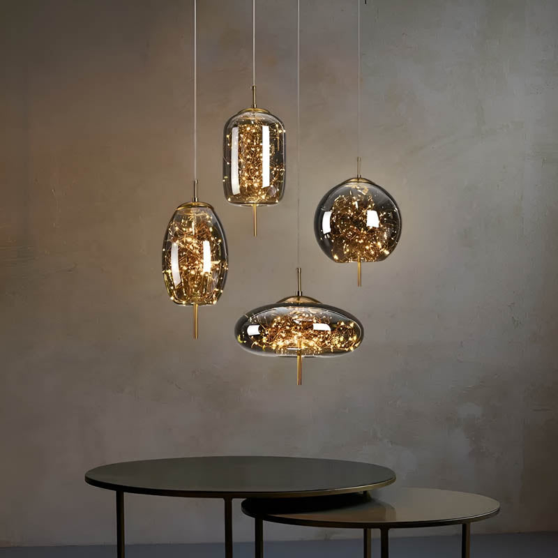 Essence Pendant Light – Elegant Glass LED Hanging Lamp for Sophisticated Interiors