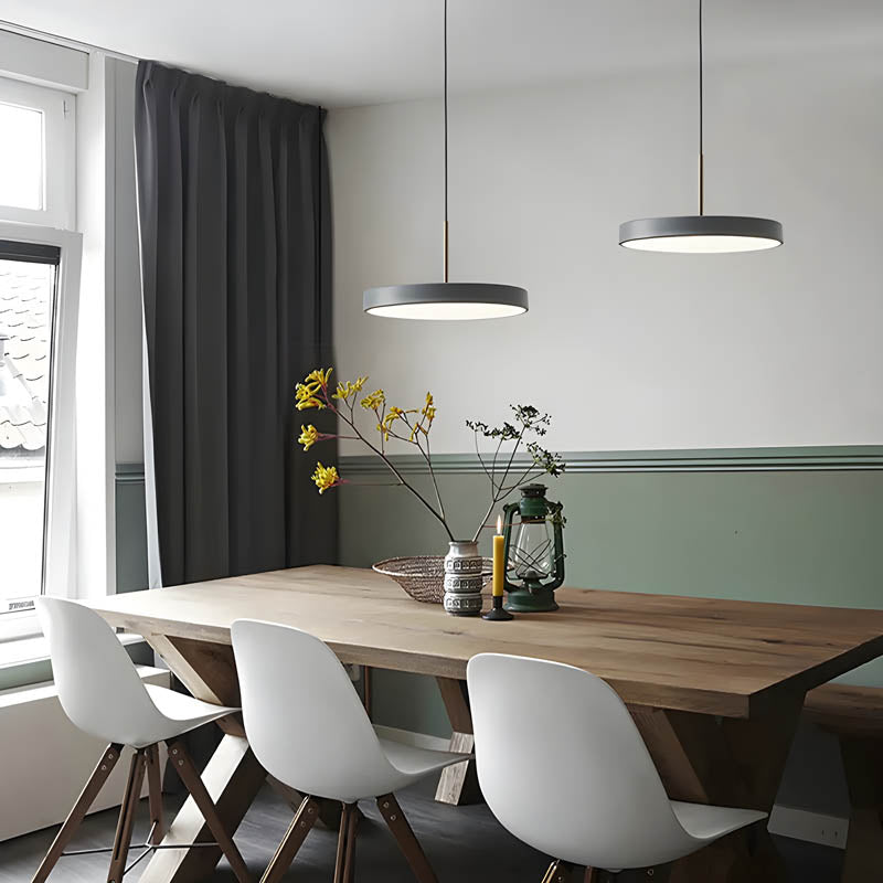 Minimalist Pendant Light – Modern Iron & Acrylic Hanging Lamp