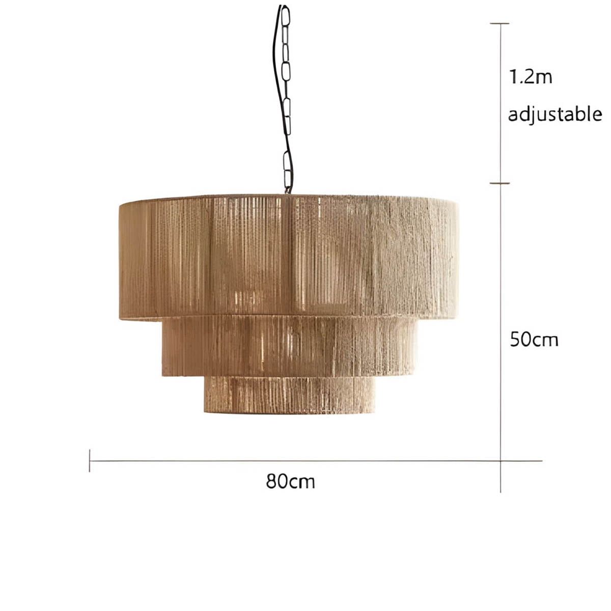 Rustic Rope Pendant Light – Handcrafted Metal & Natural Fibre Lamp