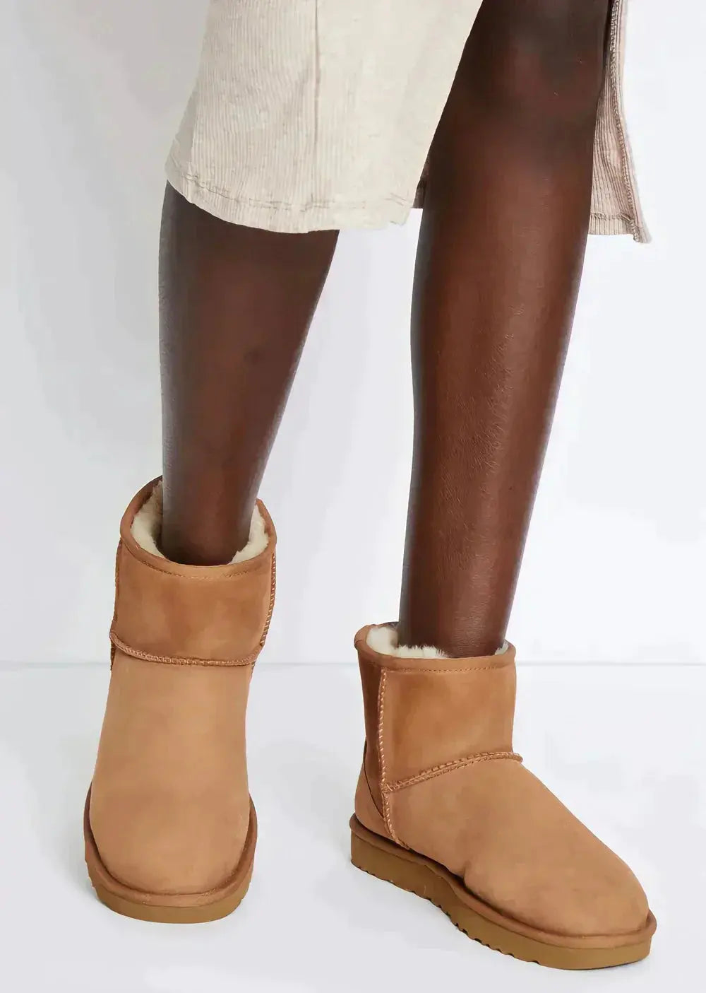 Elin Fur-Lined Ankle Boots – Warm, Vegan, and Timeless