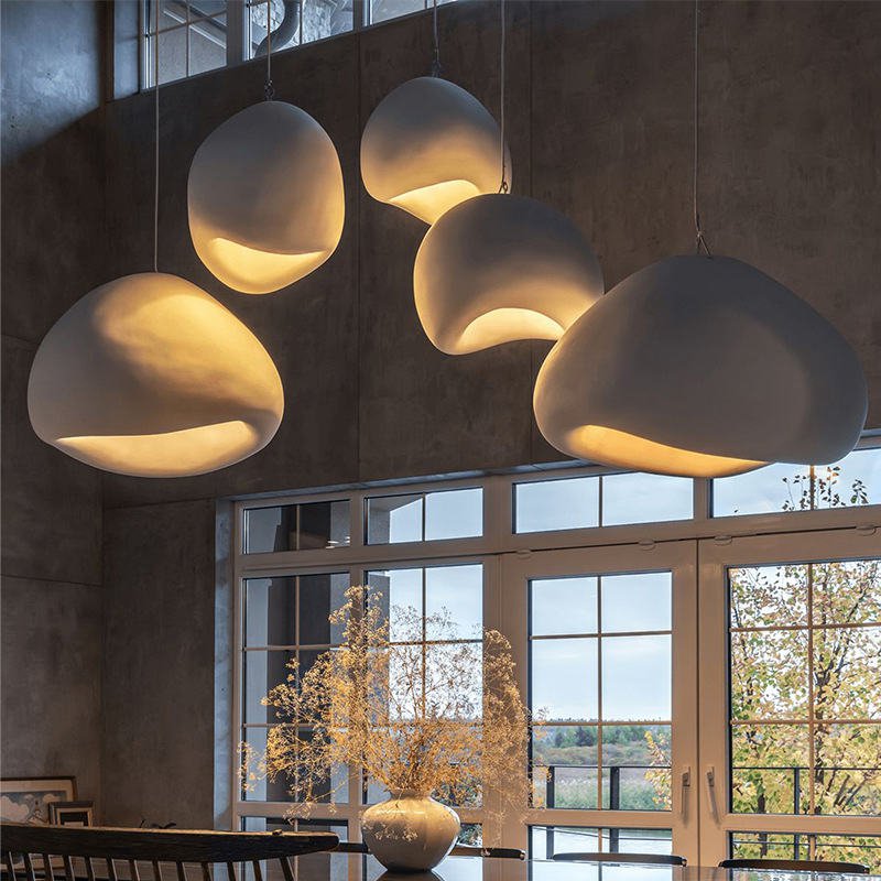 Wabi-Sabi Pendant Light – Sculptural Elegance in Three Sizes